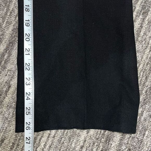 Dana Buchman Womens Size 10 Cropped 100% Wool Dress Pants Black Mid Rise - Picture 6 of 7